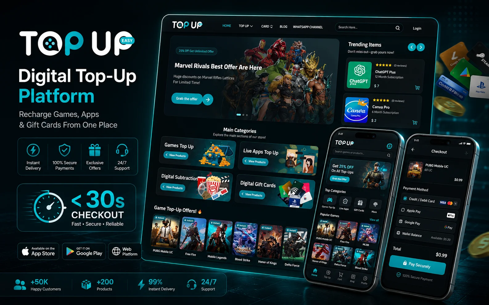 TopUp Easy — Gaming Hub preview